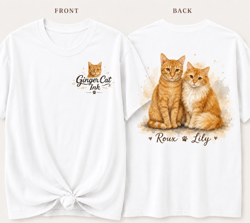 Custom Pet Portrait T-Shirt