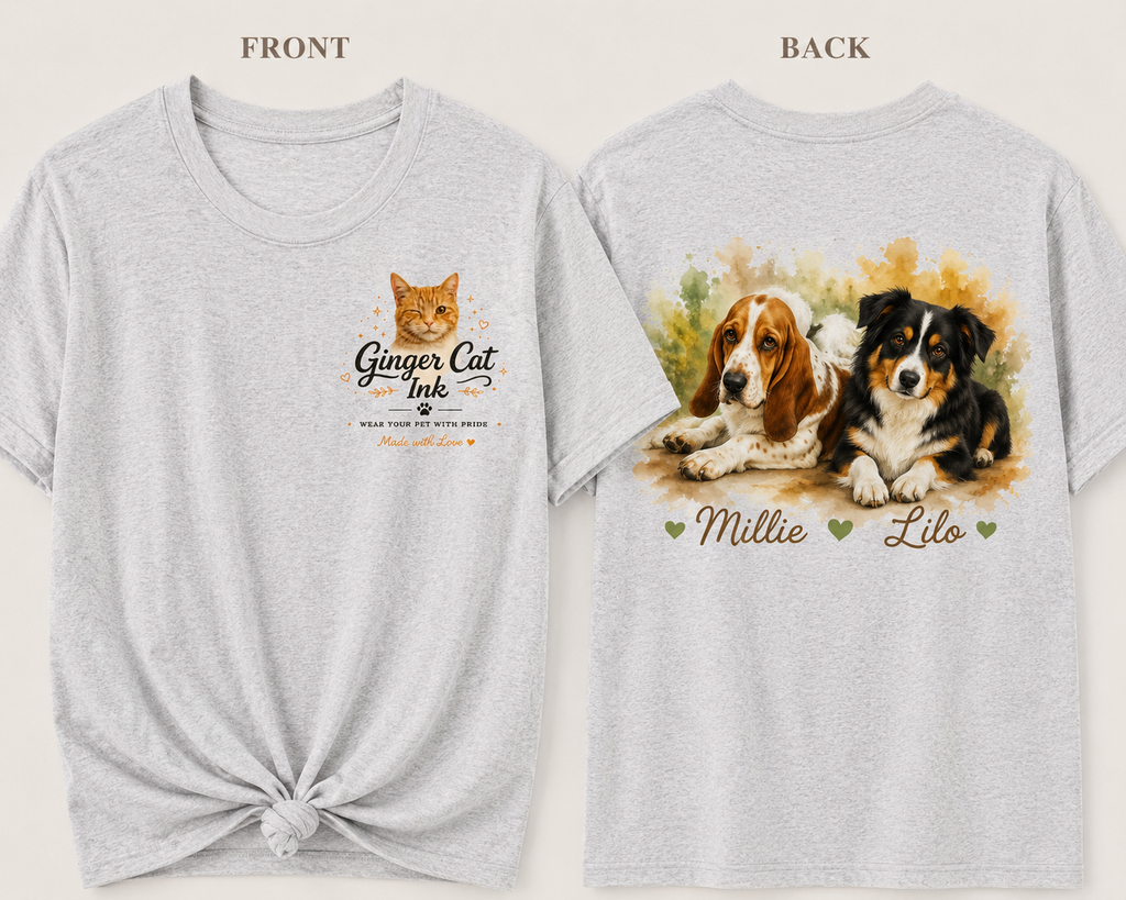 Custom Pet Portrait T-Shirt