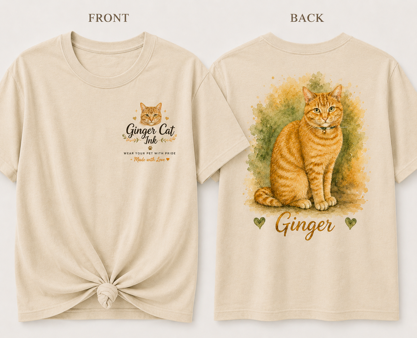 Custom Pet Portrait T-Shirt