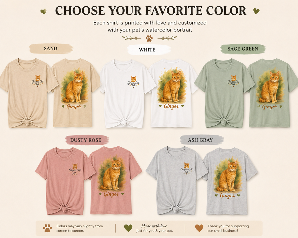 Custom Pet Portrait T-Shirt