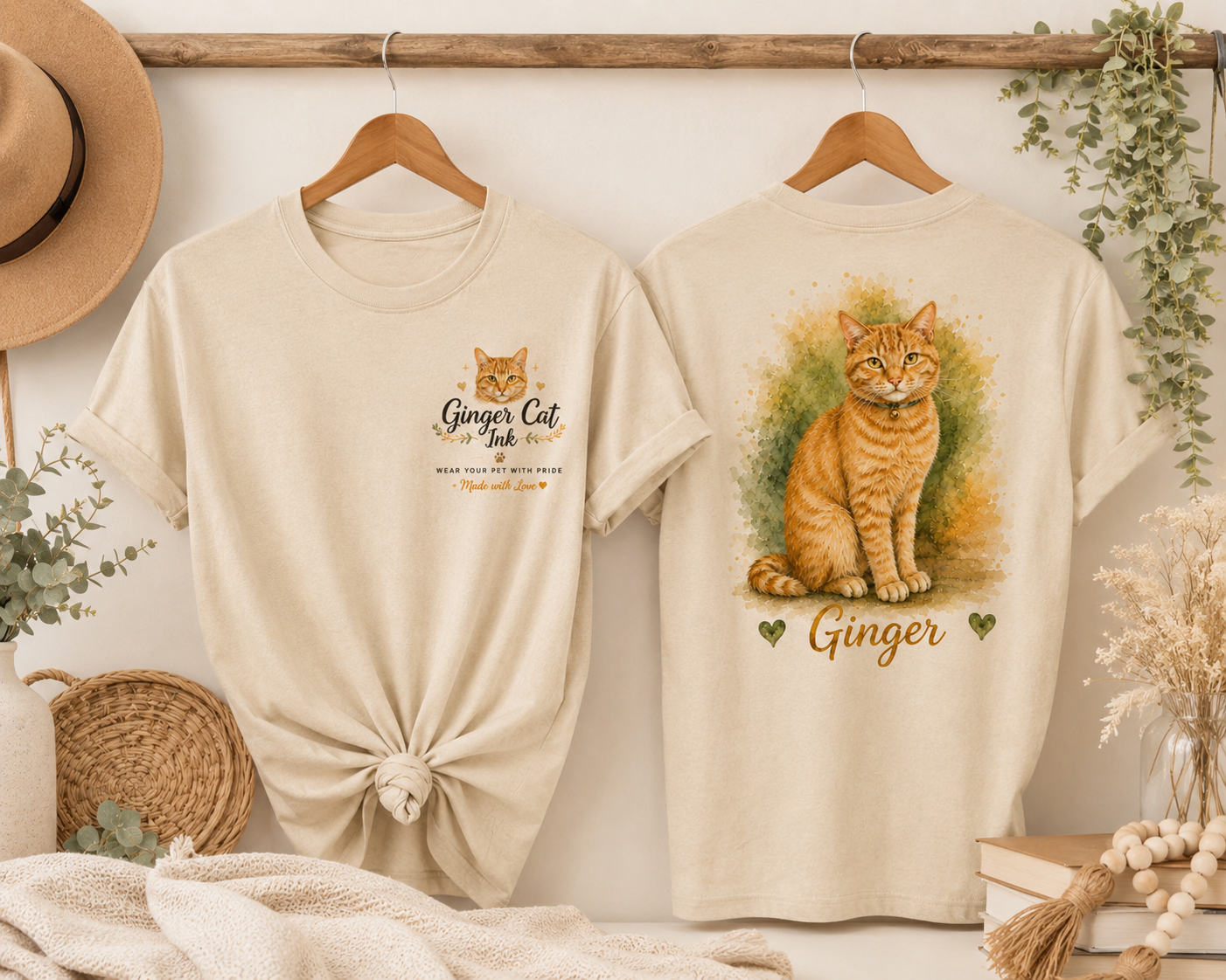Custom Pet Portrait T-Shirt