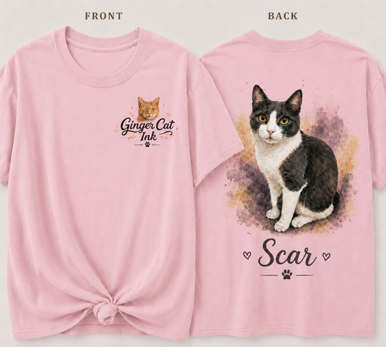 Custom Pet Portrait T-Shirt