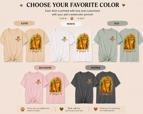 Custom Pet Portrait T-Shirt